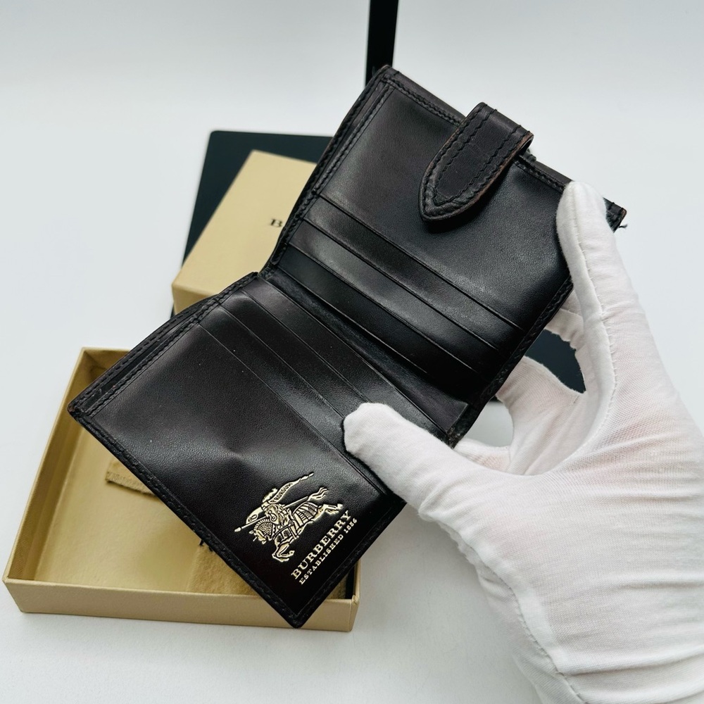 Burberry Nova Plaid Leather Wallet - Picture 7 of 13